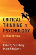 Critical Thinking in Psychology di Robert J. Sternberg edito da CAMBRIDGE