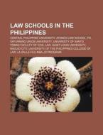 Law Schools In The Philippines: Silliman di Books Llc edito da Books LLC, Wiki Series