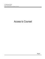 Access to Counsel di U. S. Department of Justice edito da Createspace
