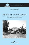 Henri de Saint-Léger di Marc Franconie edito da Editions L'Harmattan