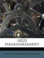 10523 Paraasharasmrxti di Vyaasamuurtishaastri edito da Nabu Press