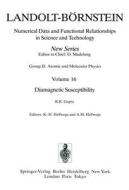 Diamagnetic Susceptibility / Diamagnetische Suszeptibilitat di R. R. Gupta edito da Springer-verlag Berlin And Heidelberg Gmbh & Co. Kg