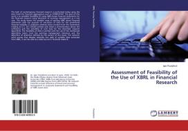 Assessment of Feasibility of the Use of XBRL in Financial Research di Igor Pustylnick edito da LAP Lambert Academic Publishing