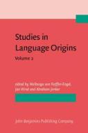 Studies In Language Origins edito da John Benjamins Publishing Co