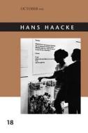 Hans Haacke di Rachel Churner edito da Mit Press Ltd