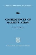 Consequences of Martin's Axiom di D. H. Fremlin edito da Cambridge University Press