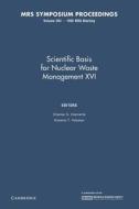 Scientific Basis For Nuclear Waste Management Xvi: Volume 294 edito da Cambridge University Press