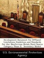 Development Document For Effluent Limitations Guidelines And Standards For The edito da Bibliogov