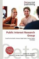 Public Interest Research Group edito da Betascript Publishing