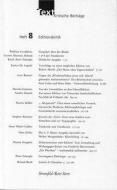 Text. Kritische Beiträge / Editionskritik edito da Stroemfeld Verlag