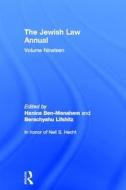 The Jewish Law Annual Volume 19 di Berachyahu (The Hebrew University of Jerusalem Lifshitz, Hanina Ben-Menahem edito da Taylor & Francis Ltd