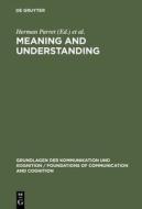 Meaning and Understanding edito da Walter de Gruyter