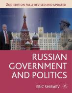 Russian Government and Politics di Eric Shiraev edito da SPRINGER NATURE