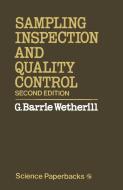 Sampling Inspection and Quality Control di G. Barrie Wetherill edito da Springer US