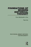 Foundations Of Modern Historical Thought di Paul Avis edito da Taylor & Francis Ltd