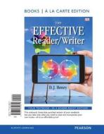 The Effective Reader/Writer, Books a la Carte Edition di D. J. Henry, Dorling Kindersly, Heather Brady edito da Pearson Education