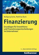 Finanzierung di Wolfgang Gerke, Matthias Bank edito da Kohlhammer W.