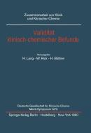 Validität klinisch-chemischer Befunde edito da Springer Berlin Heidelberg