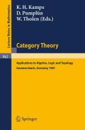 Category Theory edito da Springer Berlin Heidelberg