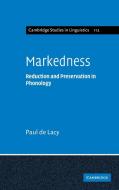 Markedness di Paul De Lacy edito da Cambridge University Press
