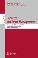 Security and Trust Management edito da Springer-Verlag GmbH