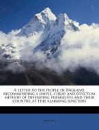 A Letter To The People Of England, Recom di John Hale edito da Nabu Press