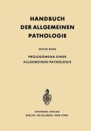 Prolegomena einer allgemeinen Pathologie edito da Springer Berlin Heidelberg
