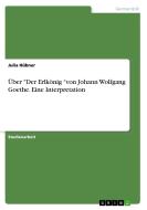 Über "Der Erlkönig "von Johann Wolfgang Goethe. Eine Interpretation di Julia Hübner edito da GRIN Verlag
