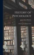 History of Psychology: A Sketch and an Interpretation di James Mark Baldwin edito da LEGARE STREET PR