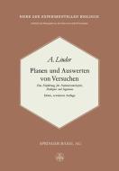 Planen und Auswerten von Versuchen di A. Linder edito da Birkhäuser Basel
