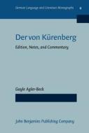 Der Von Kurenberg di Gayle Agler-Beck edito da John Benjamins Publishing Co