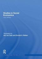 Studies in Social Economics di Leon Walras edito da Routledge