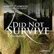 Did Not Survive di Ann Littlewood edito da Blackstone Audiobooks