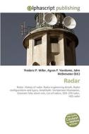 Radar di Frederic P Miller, Agnes F Vandome, John McBrewster edito da Alphascript Publishing