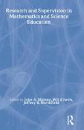 Research and Supervision in Mathematics and Science Education di Erin Malone edito da Taylor & Francis Inc