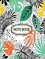 Notebook: Leaves on the White Cover Notebook Journal Diary, 110 Lined Pages, 8.5" X 11" di F. Raibow edito da Createspace Independent Publishing Platform