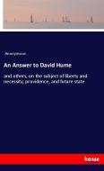 An Answer to David Hume di Anonymous edito da hansebooks