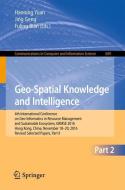 Geo-Spatial Knowledge and Intelligence edito da Springer Singapore