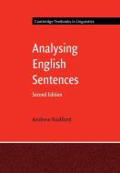 Analysing English Sentences di Andrew Radford edito da Cambridge University Pr.