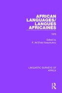 African Languages/Langues Africaines di P. Akujuobi Nwachukwu edito da Taylor & Francis Ltd