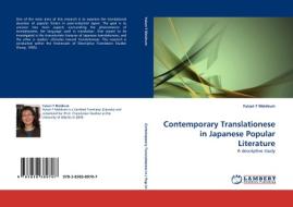 Contemporary Translationese in Japanese Popular Literature di Yukari F Meldrum edito da LAP Lambert Academic Publishing