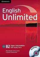 English Unlimited Upper Intermediate Self-study Pack (workbook With Dvd-rom) di Rob Metcalf, Chris Cavey, Alison Greenwood edito da Cambridge University Press