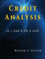 Credit Analysis di MBA Walter S. Foster edito da TotalRecall Publications
