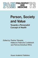 Person, Society and Value edito da Springer Netherlands