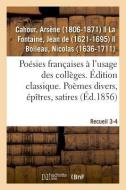 Po sies Fran aises, Distribu es Et Annot es l'Usage Des Coll ges. dition Classique di Cahour-A edito da Hachette Livre - BNF