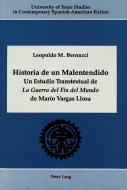 Historia de un malentendido di Leopoldo M. Bernucci edito da Lang, Peter