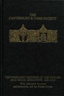 Testamentary Records Of The English And Welsh Episcopate, 1200-1413 edito da Boydell & Brewer Ltd