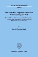 Der Betroffene im parlamentarischen Untersuchungsausschuß. di Bernd Klaus Buchholz edito da Duncker & Humblot
