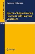 Spaces of Approximating Functions with Haar-like Conditions di Kazuaki Kitahara edito da Springer Berlin Heidelberg