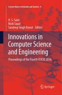 Innovations in Computer Science and Engineering edito da Springer Singapore